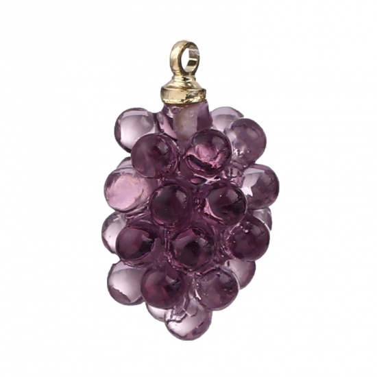Berlock - Resin Vindruva 3D, Lila - 3