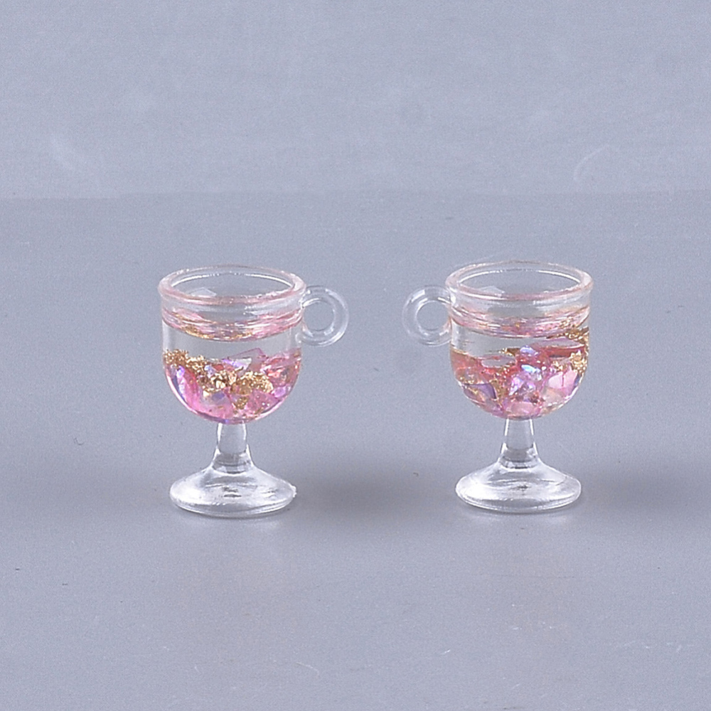 Berlock - Resin 3D Drink / Vin Rosa  - 2