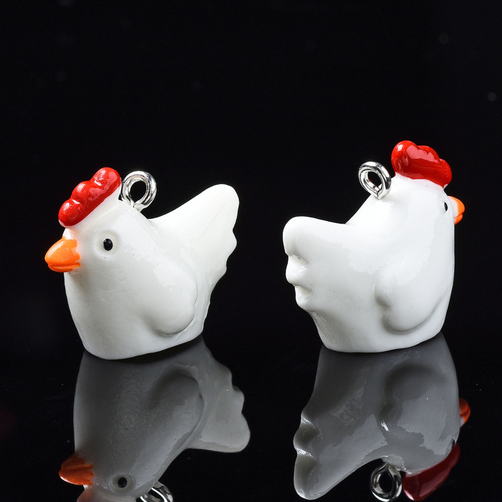 Pendant / Charm,  3D Chicken Easter