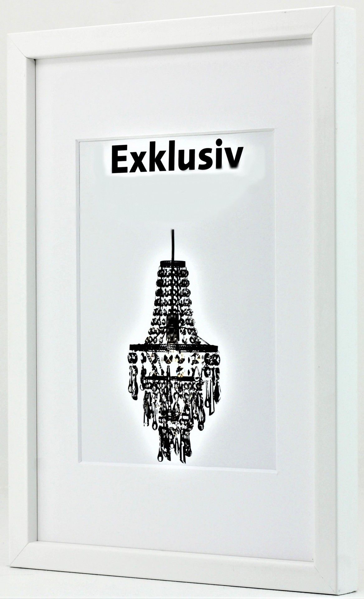 18x18 Exklusiv Vit Ram