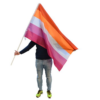 Lesbian Sunset XL deluxe Flag 