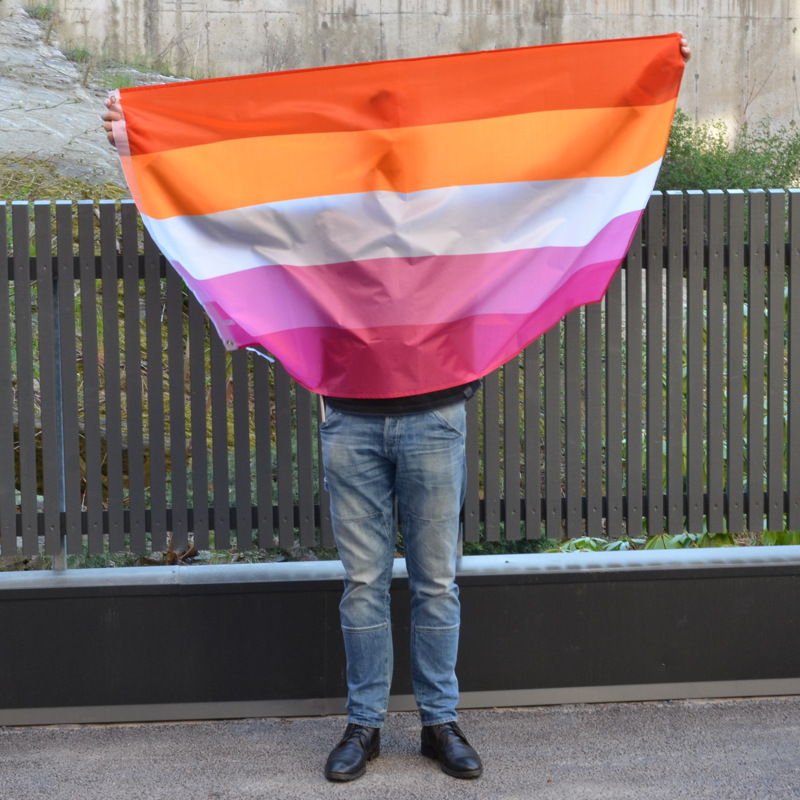 Lesbian Sunset Flag XL-deluxe - 5
