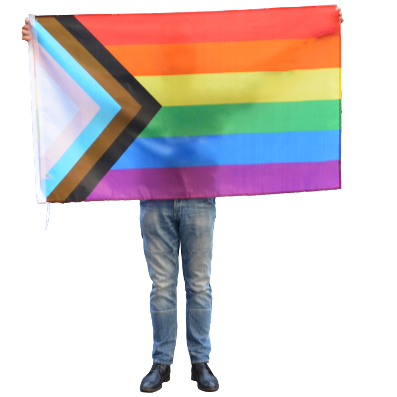 XL Progress Pride deluxe flag  - 5