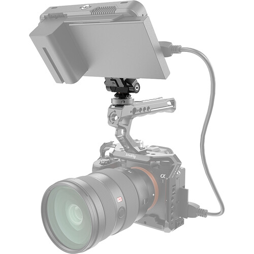 SmallRig 3514 Drop-in HawkLock mini Quick Release Monitor Mount with Cold Shoe - 4