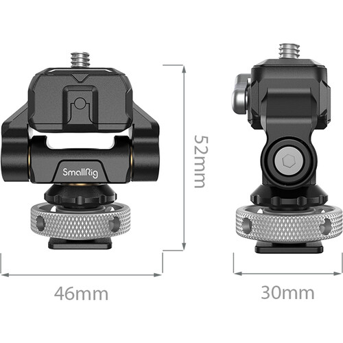 SmallRig 3514 Drop-in HawkLock mini Quick Release Monitor Mount with Cold Shoe - 2