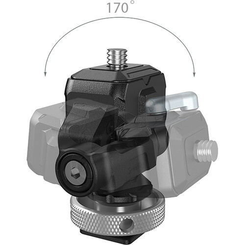 SmallRig 3514 Drop-in HawkLock mini Quick Release Monitor Mount with Cold Shoe - 6