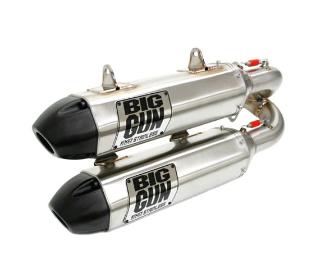 Big Gun Slip On Duals Polaris RZR TURBO (2016-2022) EXO Stailess