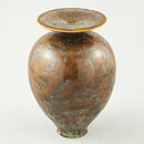 Isak Isaksson (2020) Unique Vase with Brown Crystalline Glaze 16 cm