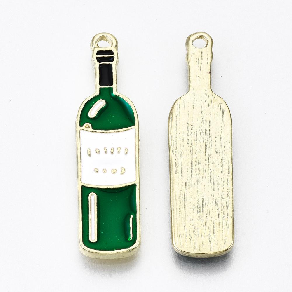 Charm  enameld Wine bottle