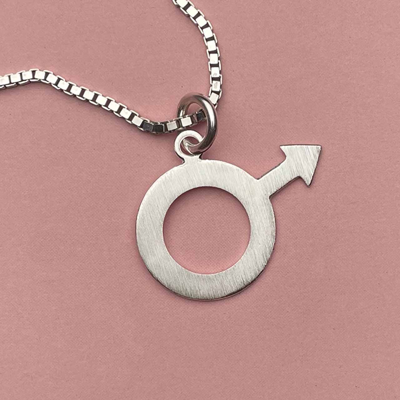 Buy Male Gender Mars Symbol Necklace, 16-36 Long Chain, Men Man Boy Dude  Charm Pendant Sex Sign Jewelry Gift Bag Fast Ship Nb Online in India - Etsy