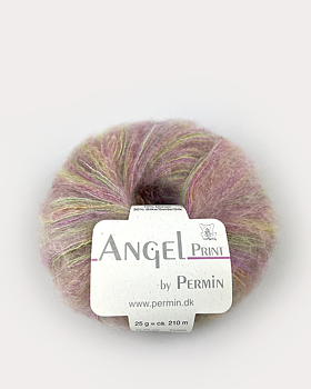 Angel Print - Plommon/Lime-56