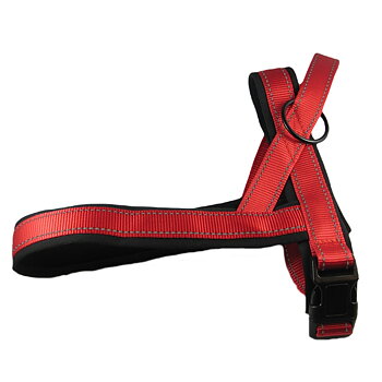 Spårsele reflex med neoprenliner, Röd