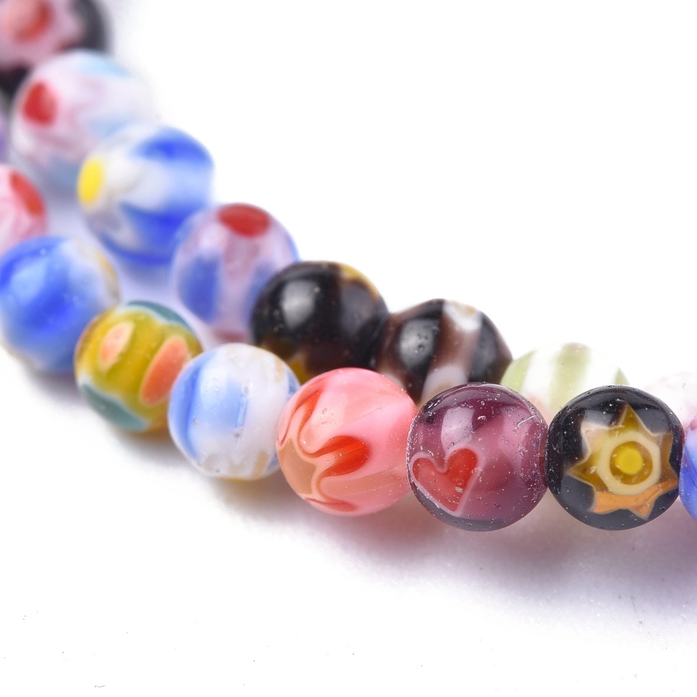 Millefiori 4 mm runda mixade - 3