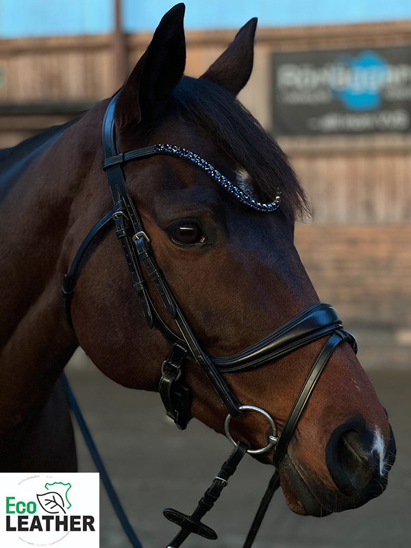 Dark Oil Blue Inlay Browband Headstall / Bridle #FK104 outlet