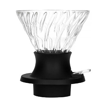 Hario - V60 02 - Immersion dripper Switch - Filterhållare gjord i glas och silikon