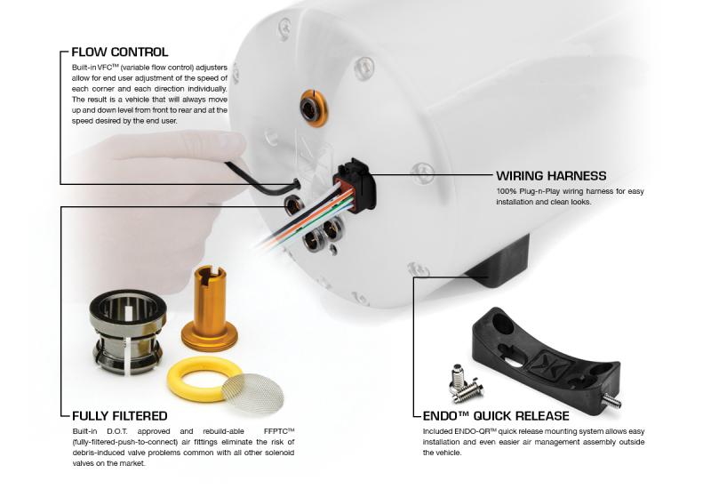 JEBS Airsuspension Endo VT 5 Gallon Ventil Tank