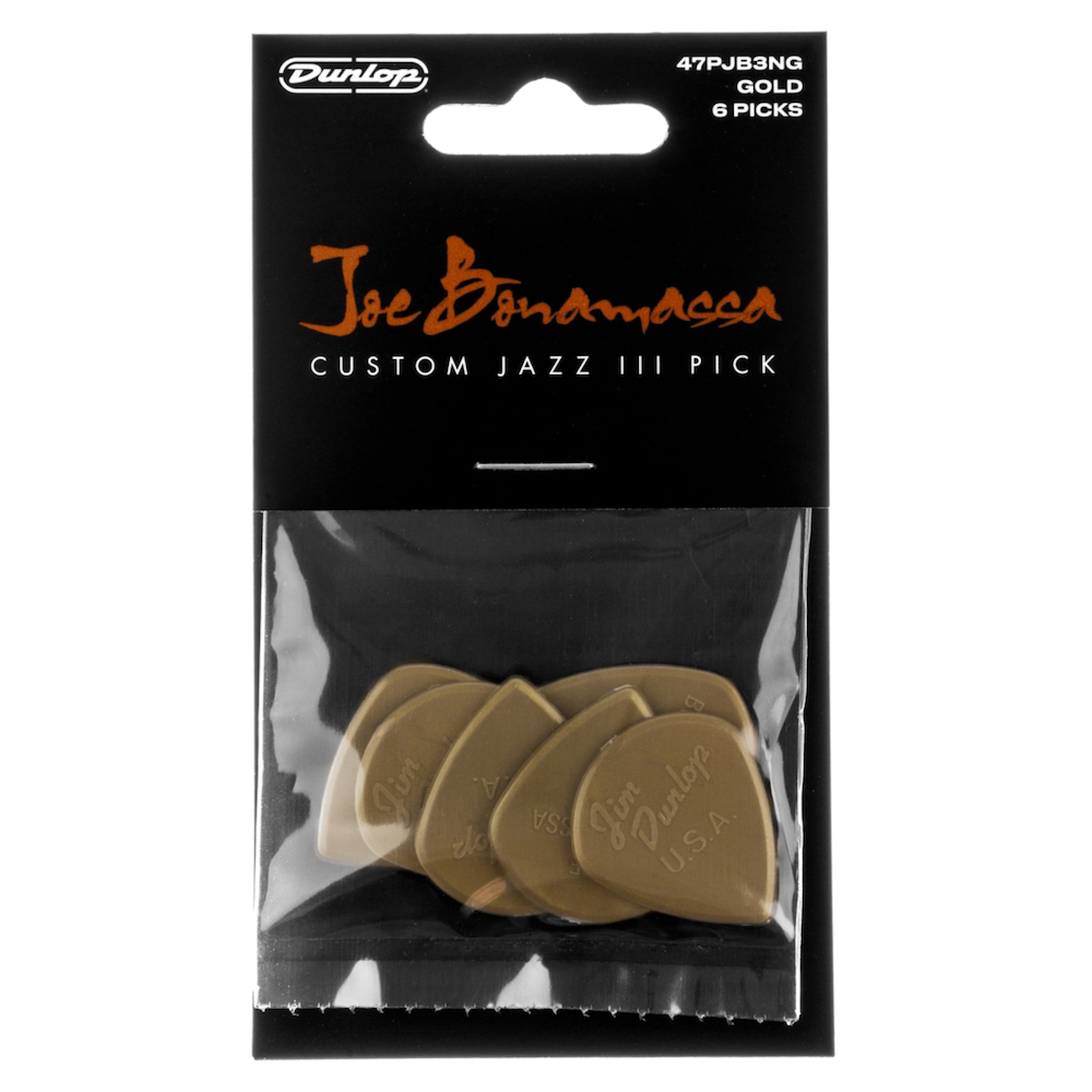 Dunlop Bonamassa Jazz 3 Gold (6-Pack)