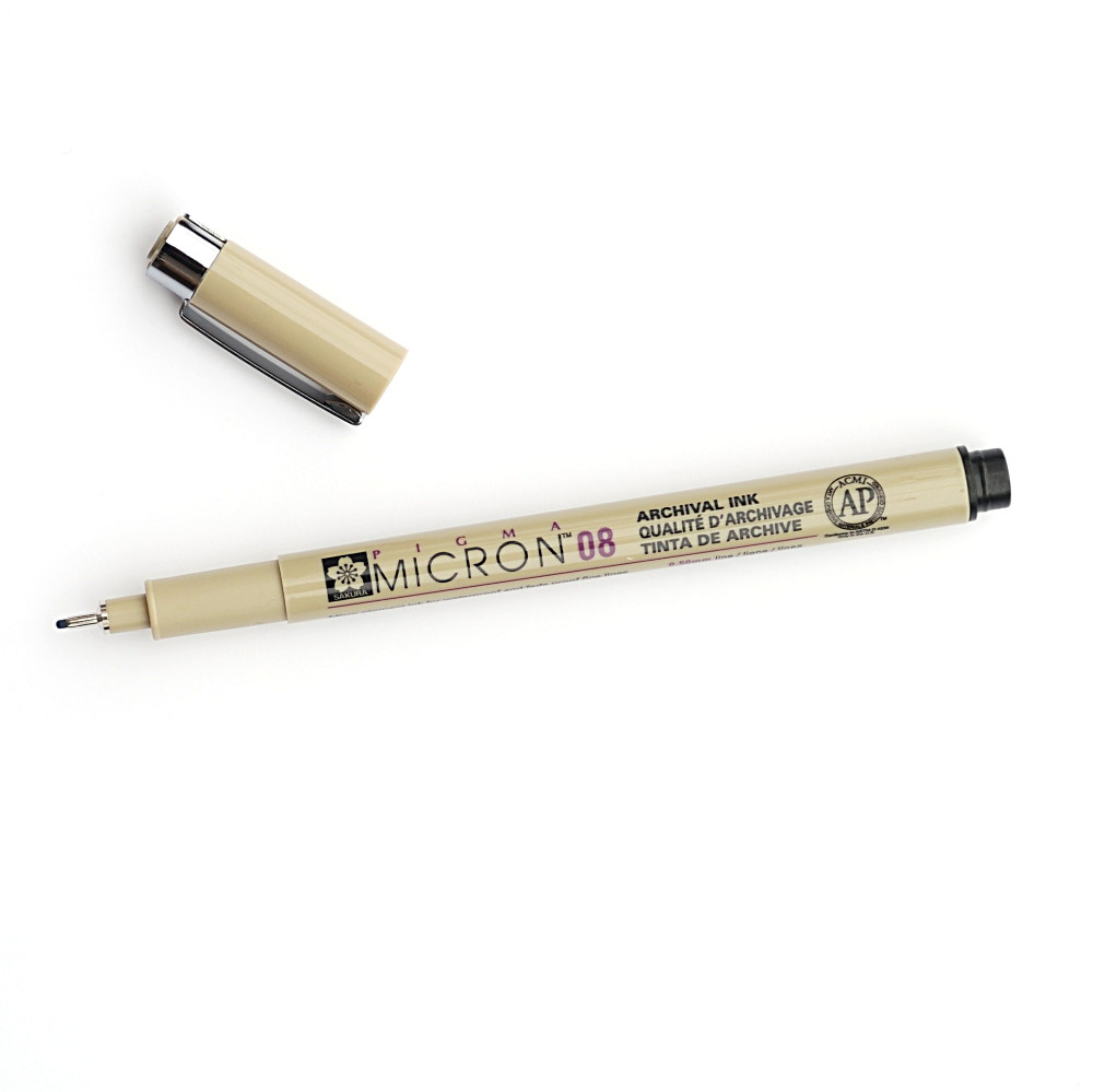 Sakura Pigma Micron Fineliner Black 08 (0,5 mm)