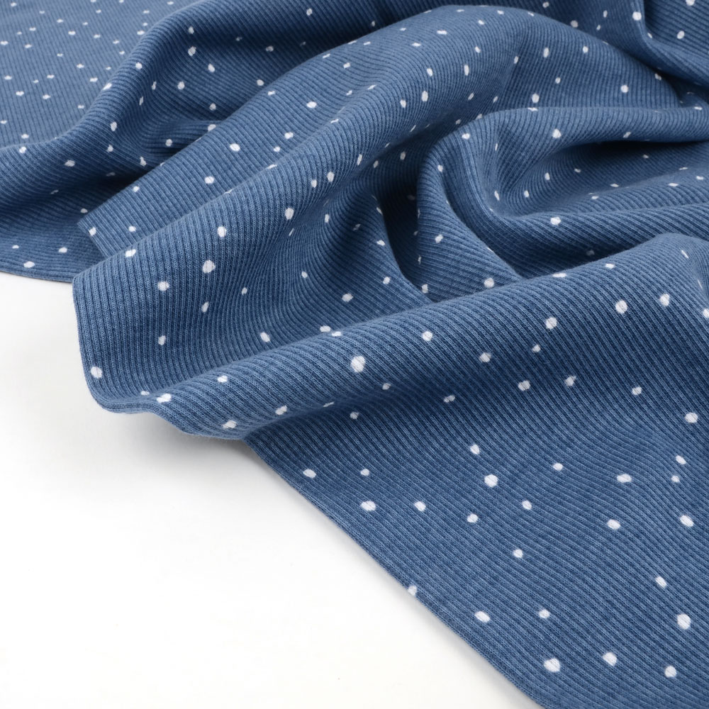 MINI SPOTS RIBBED - BLUE