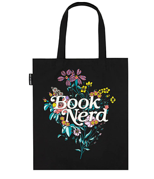 Book Nerd Floral :  Tote bag - Tygväska 