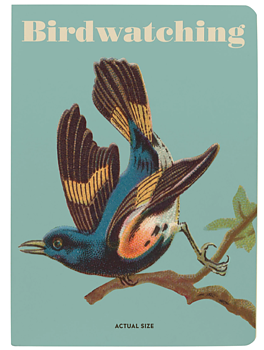 Birdwatching Notebook : Skrivhäfte Mini linjerat och med faktasidor