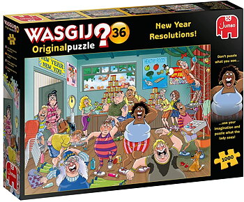 Jumbo Wasgij Original New Year Resolutions! Pussel 1000 Bitar