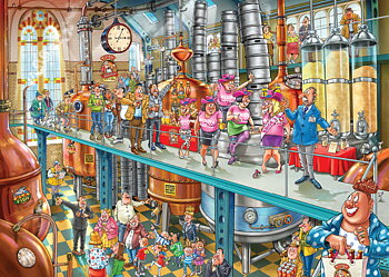 Jumbo Wasgij Mystery Trouble Brewing Pussel 1000 Bitar
