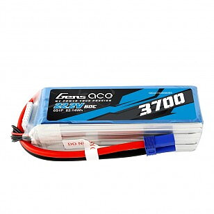 Li-Po Gens ace 6s 3700mAh 22.2V 45C EC5
