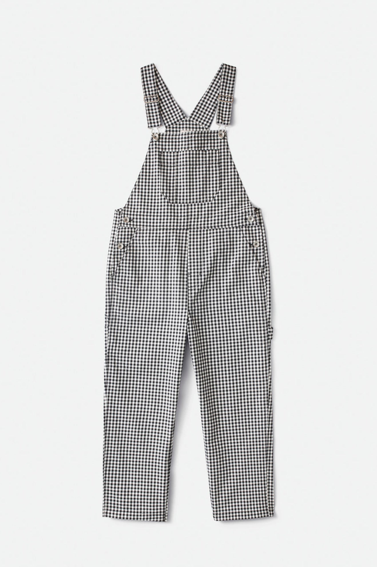 Brixton Women Christina Crop Overall Black Gingham - 4
