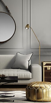 SANDNES golvlampa. antik - Aneta Lighting