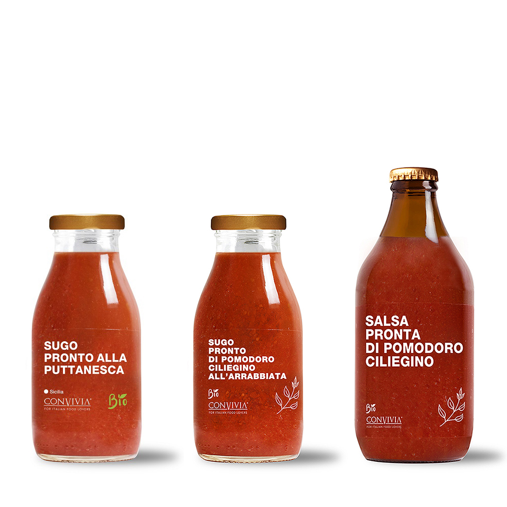 Convivia Tomatsås x 3 & Pietrabianca pasta Linguine