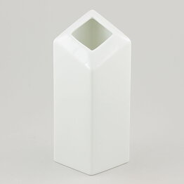 Lisa Larson (Quartette 1980s) White Architectonic Vase 19 cm