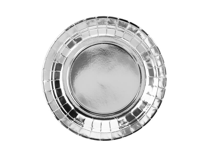 Papperstallrikar | 6-pack | 18 cm | Silver - 2