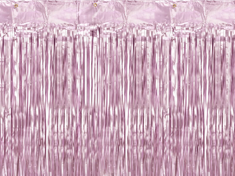 Draperi metallic rosa ljung