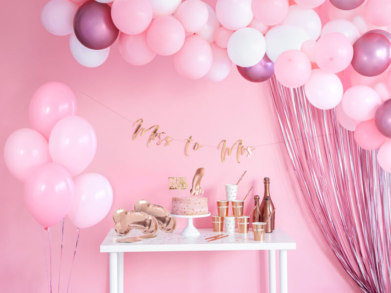 Draperi metallic rosa ljung - 3