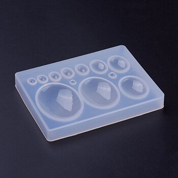 Gjutform  i silikon -  Cabochons 12 olika