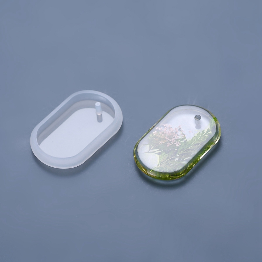 Silicone Resin Mold  Pendant oval