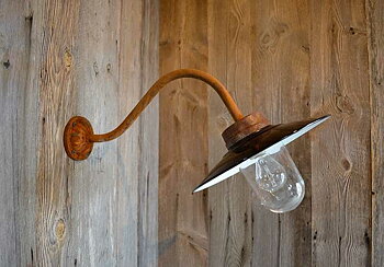 Stallampa Emalj - Packhus Nr. 1907  Ø 28 cm
