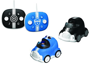 Sharper Image RC Radiostyrd Bil 2-Pack Polis och Tjuv