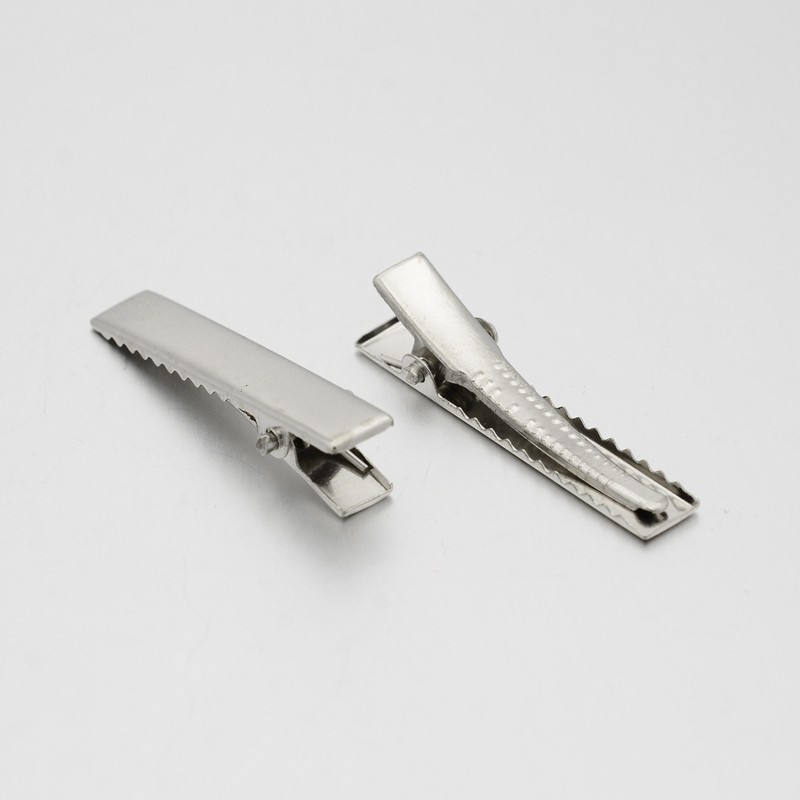 Hårspänne  /klämma i metall, Alligator 34mm