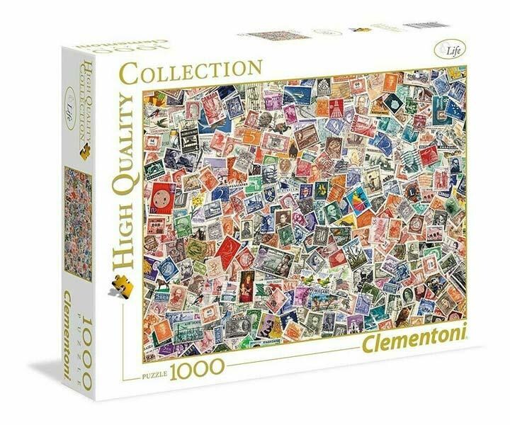 Clementoni Pussel Stamps, 1000 Bitar
