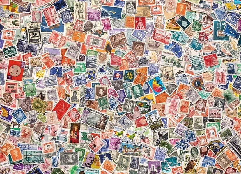 Clementoni Pussel Stamps, 1000 Bitar - 2