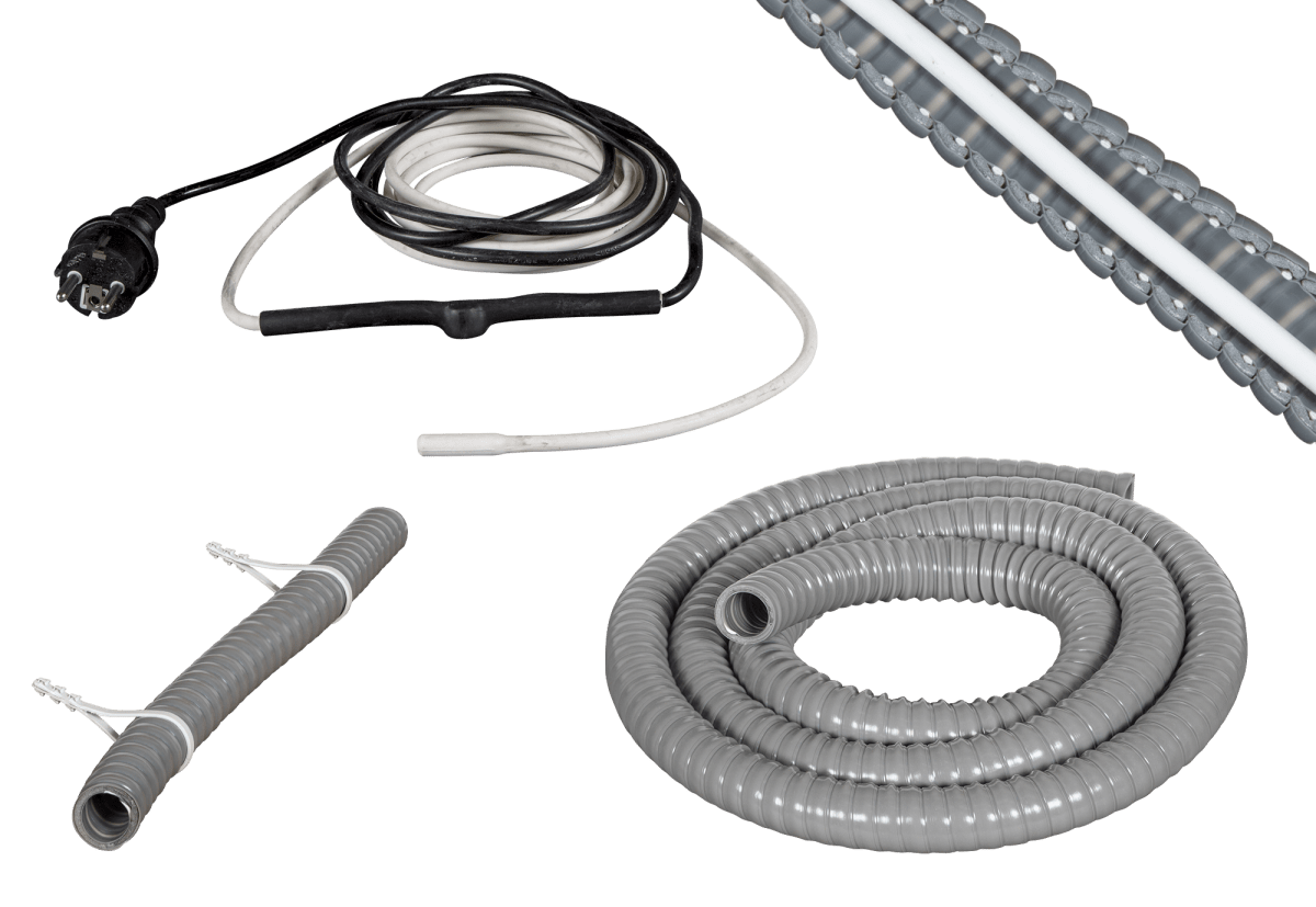 4M Heatkit til tråg, varmekabel, isol slange
