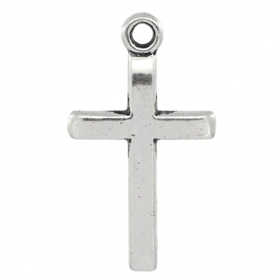 Charm - Cross, Silver 24mm
