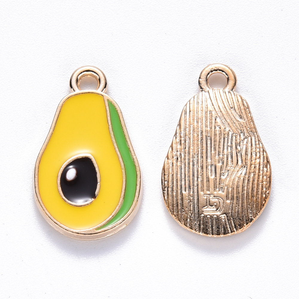 Charm  enameld Avokado - 2