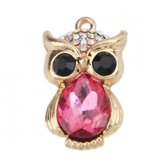 Berlock -  Uggla m Rhinestone, Rosa