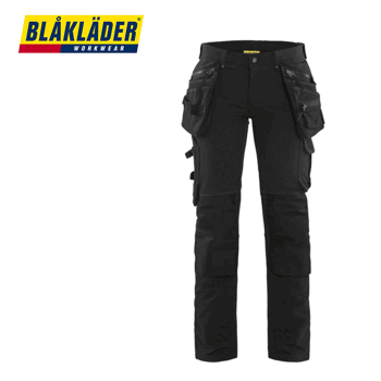 Palveluhousut Blåkläder Stretch Nainen Musta