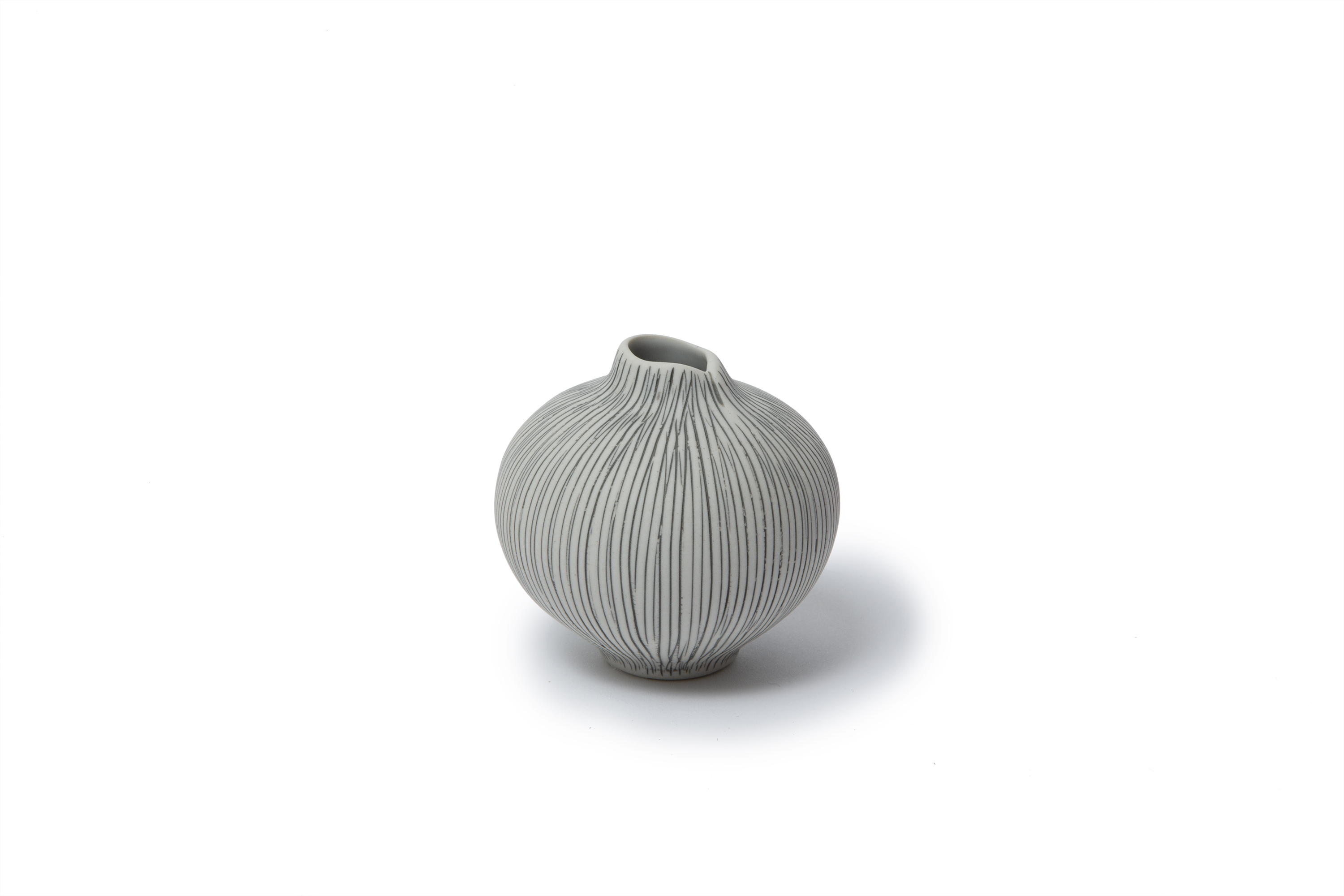 Vase LINE medium Grey