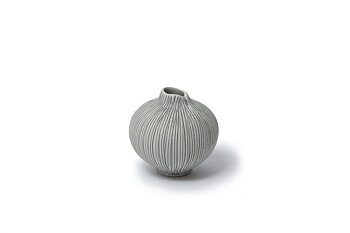 Vase LINE medium Grey