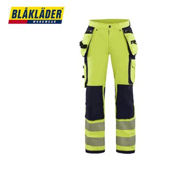  Askarteluhousut Blåkläder Stretch Women Yellow / Navy Kl2